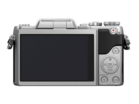 Panasonic Lumix GF7, retro con LCD 3